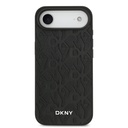Apple iPhone 17 Air Uyumlu Kılıf DKNY Orjinal Lisanslı M-safe Şarj Özellikli 3D Yazılı Grid Pattern Kapak - 2