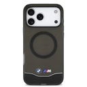 Apple iPhone 17 Pro Max Uyumlu Kılıf BMW Orjinal Lisanslı M-safe Şarj Özellikli Metal Buton Tasarımlı Tranparan M Dizayn Kapak - 2