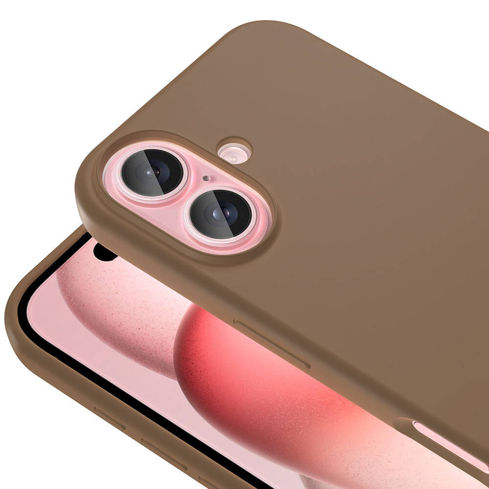 Apple iPhone 16 Plus Uyumlu Kılıf Magsafe Şarj Özellikli Sıvı Teknolojili Silinebilir Sert Zore Kivi Kapak - 3