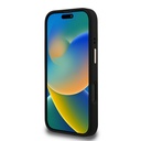 Apple iPhone 16 Pro Uyumlu Kılıf Guess Orjinal Lisanslı PU Deri 4G Desenli Metal Büyük 4G ve Yazı Logolu Kamera Standlı Kapak - 18