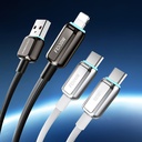 Recci RS42CL Lamp Display Serisi Type-C to Lightning PD 30W Hızlı Şarj Özellikli Data ve Şarj Kablosu 1.5M - 4