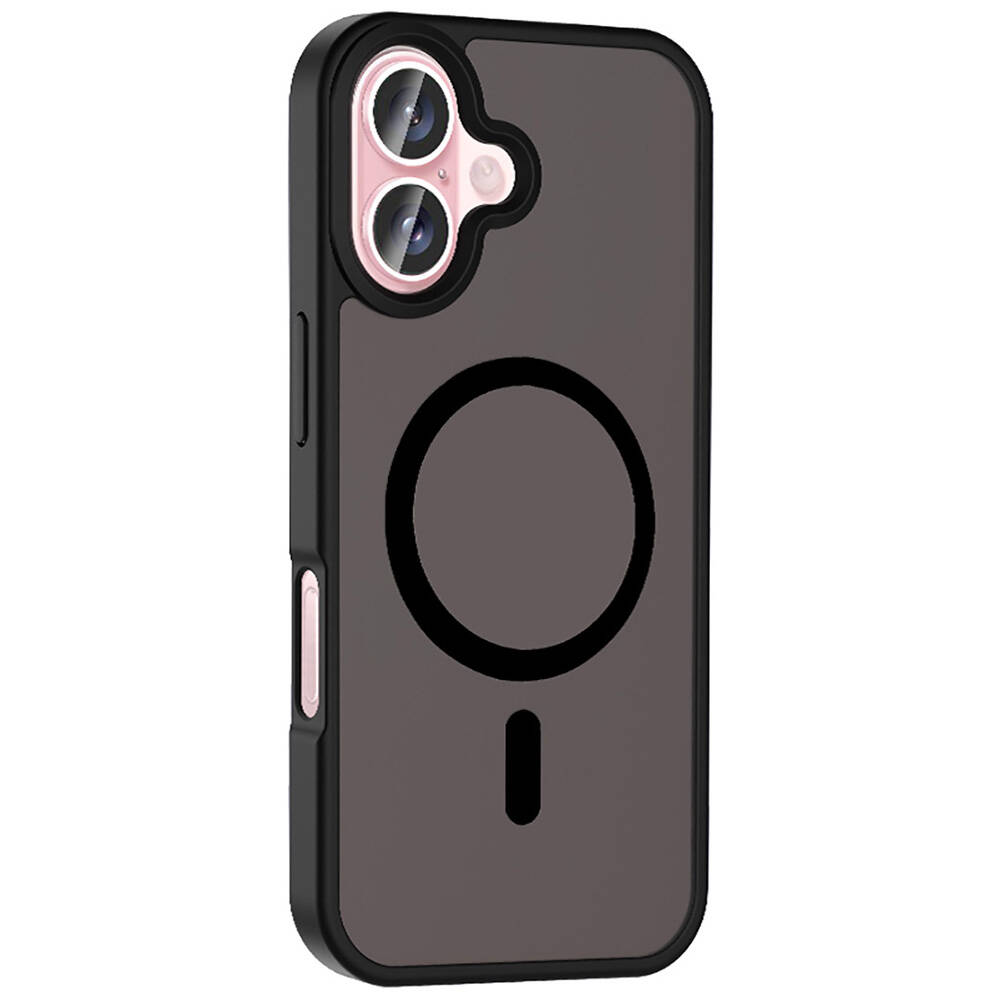 Apple iPhone 16 Plus Uyumlu Kılıf M-safe Şarj Özellikli Mat Arka Yüzey Zore Sio Kapak - 9
