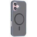 Apple iPhone 16 Plus Uyumlu Kılıf M-safe Şarj Özellikli Mat Arka Yüzey Zore Sio Kapak - 10