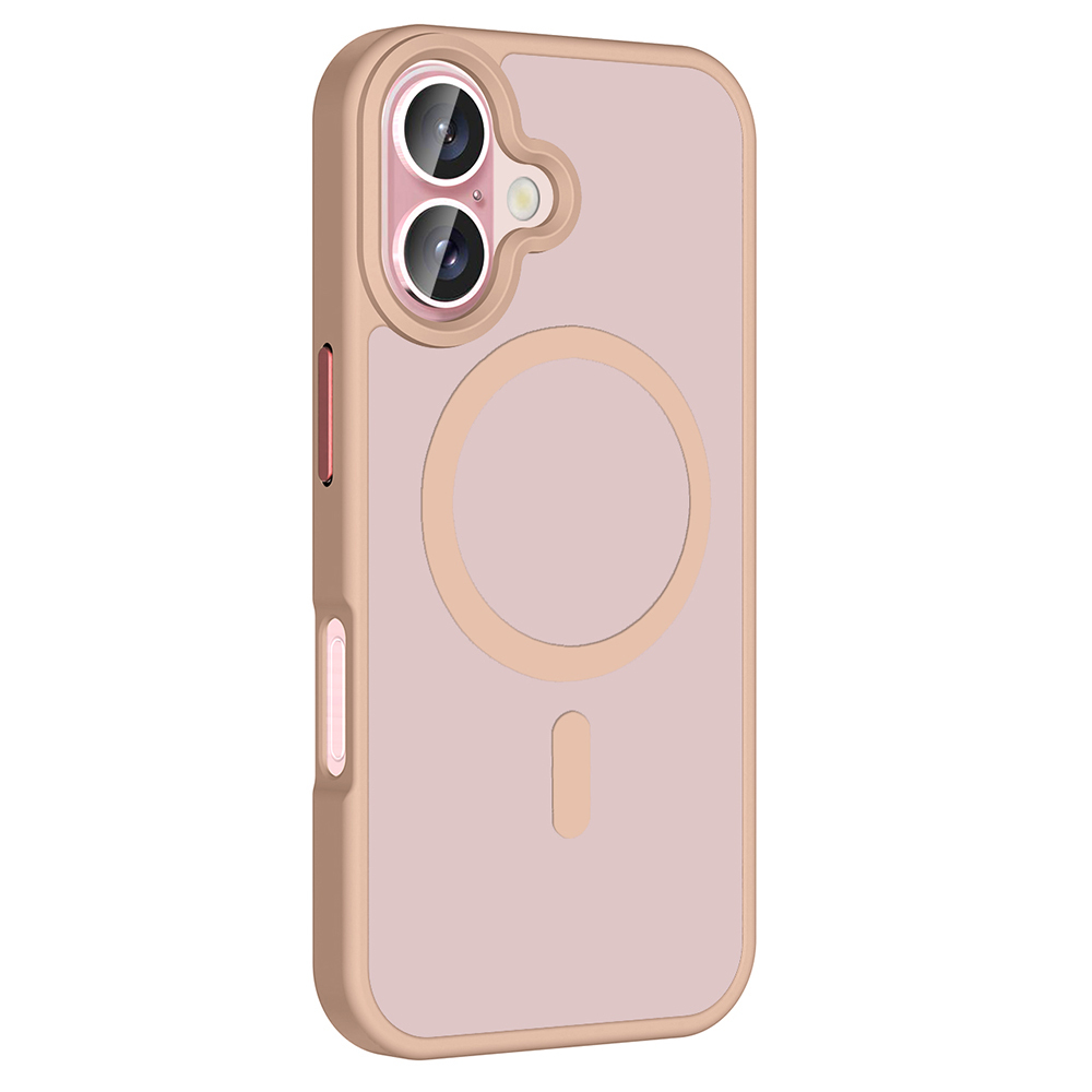 Apple iPhone 16 Plus Uyumlu Kılıf M-safe Şarj Özellikli Mat Arka Yüzey Zore Sio Kapak - 12