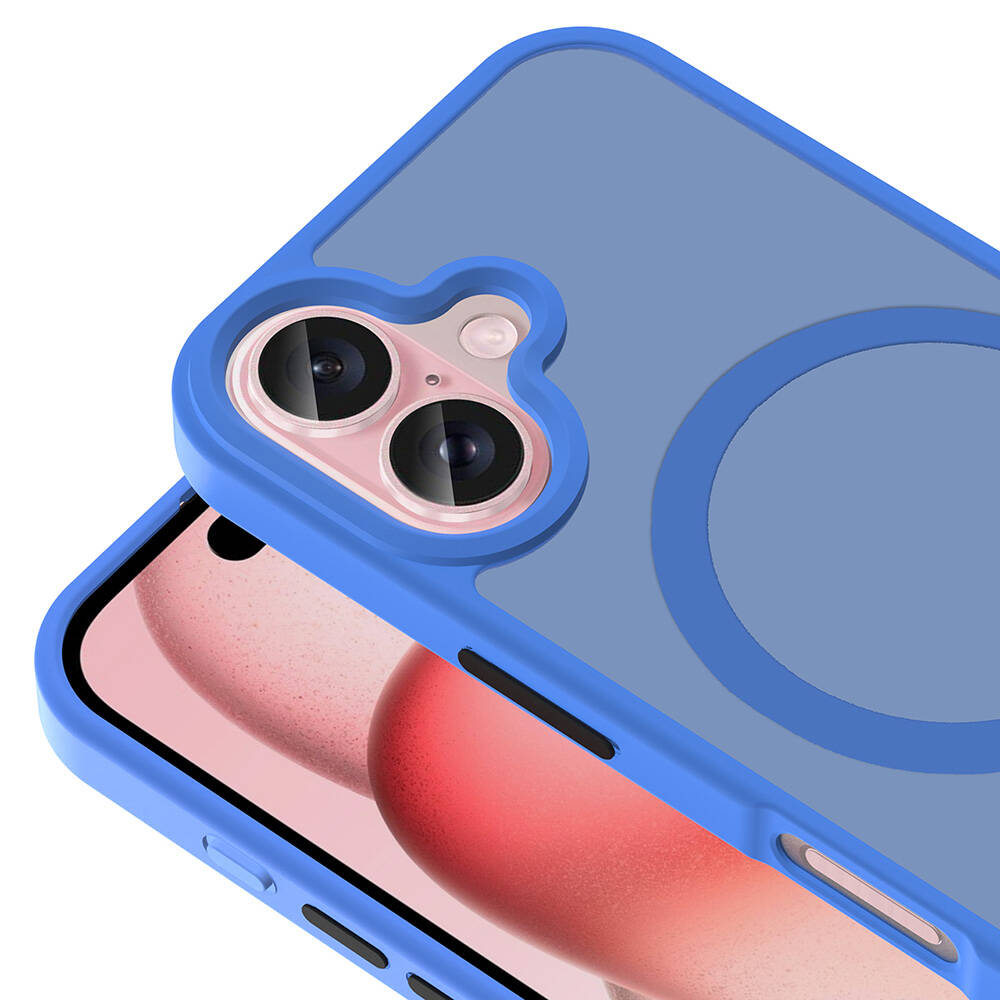 Apple iPhone 16 Plus Uyumlu Kılıf M-safe Şarj Özellikli Mat Arka Yüzey Zore Sio Kapak - 14