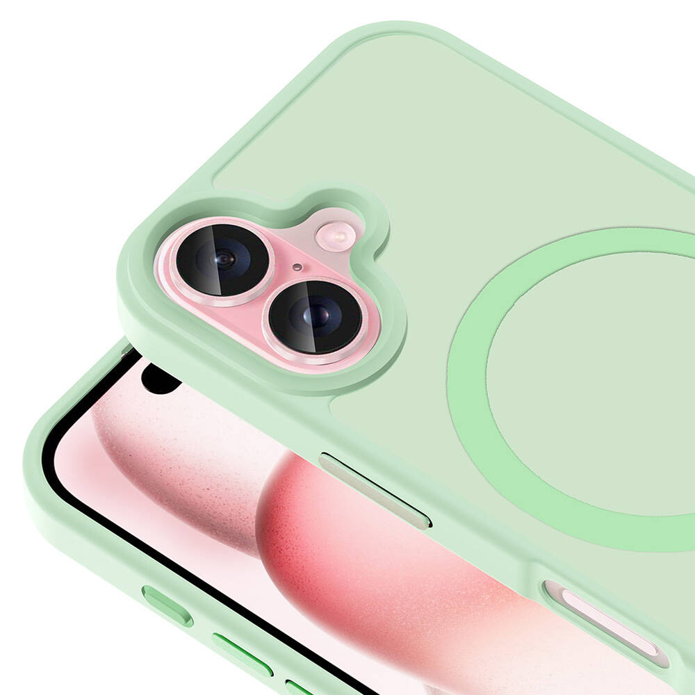 Apple iPhone 16 Plus Uyumlu Kılıf M-safe Şarj Özellikli Mat Arka Yüzey Zore Sio Kapak - 15