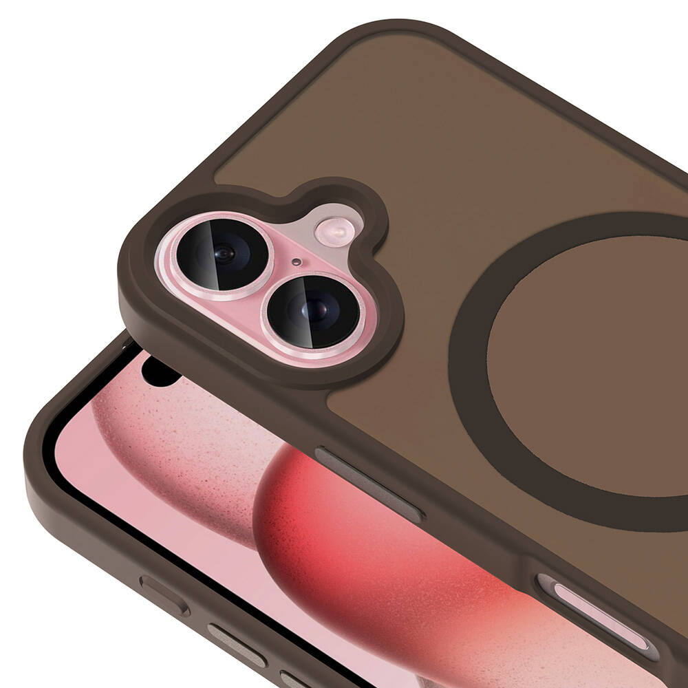 Apple iPhone 16 Plus Uyumlu Kılıf M-safe Şarj Özellikli Mat Arka Yüzey Zore Sio Kapak - 19