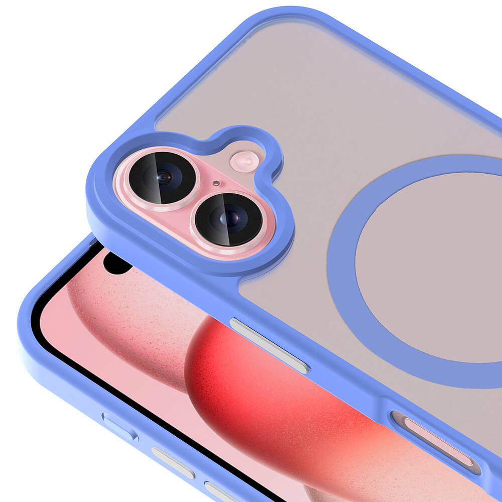 Apple iPhone 16 Plus Uyumlu Kılıf M-safe Şarj Özellikli Mat Arka Yüzey Zore Sio Kapak - 22