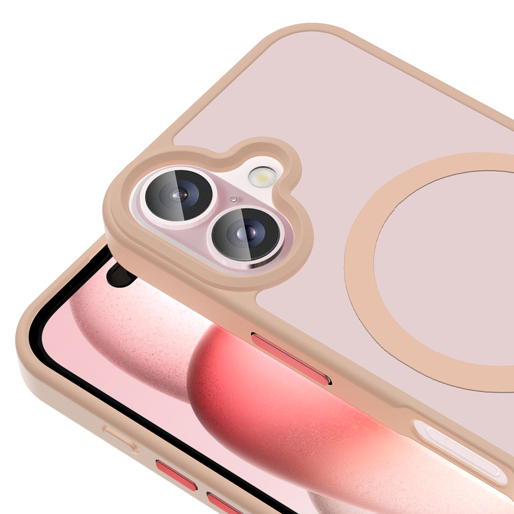 Apple iPhone 16 Plus Uyumlu Kılıf M-safe Şarj Özellikli Mat Arka Yüzey Zore Sio Kapak - 23