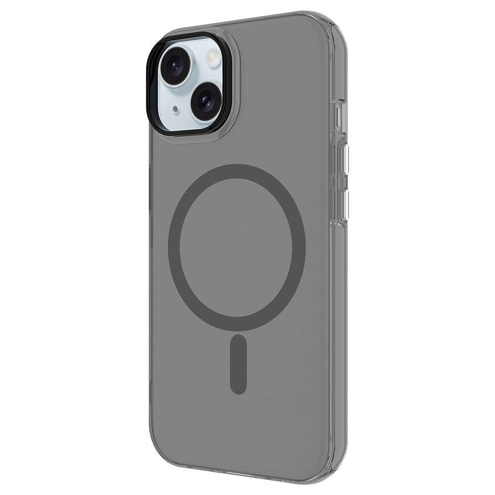Apple iPhone 15 Plus Uyumlu Kılıf Zore M-safe Şarj Özellikli Buzlu Transparan C-Pro Sert Kapak - 2