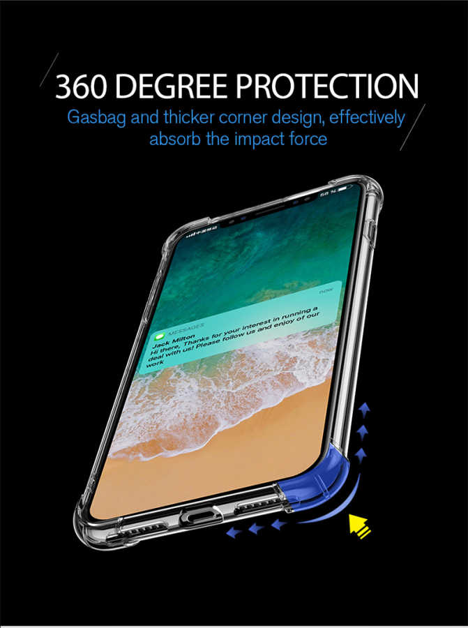 Apple iPhone X Uyumlu Kılıf Zore Nitro Anti Shock Silikon - 5