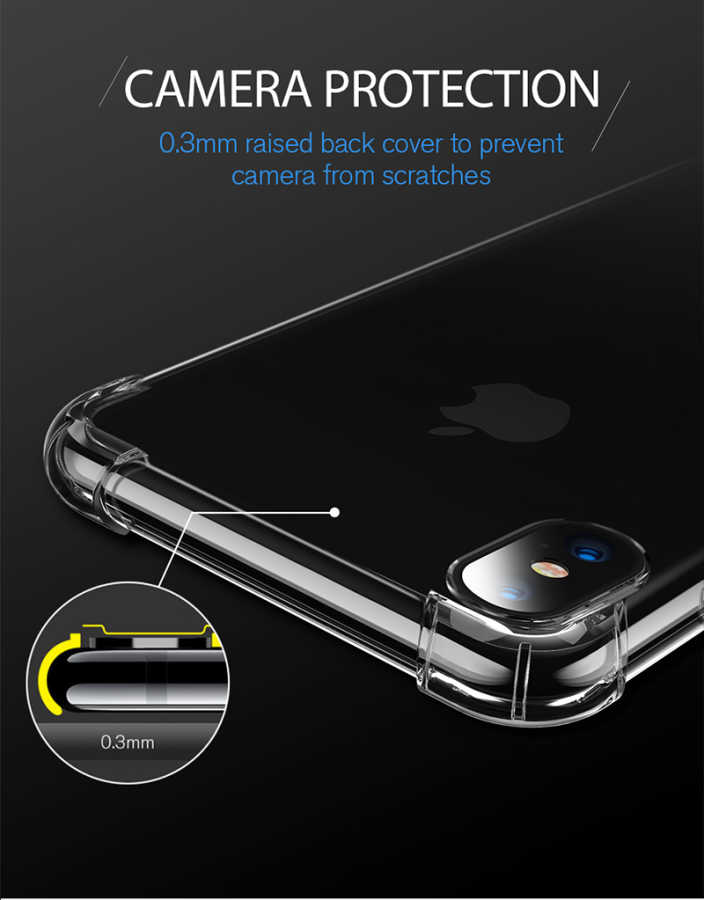 Apple iPhone X Uyumlu Kılıf Zore Nitro Anti Shock Silikon - 6