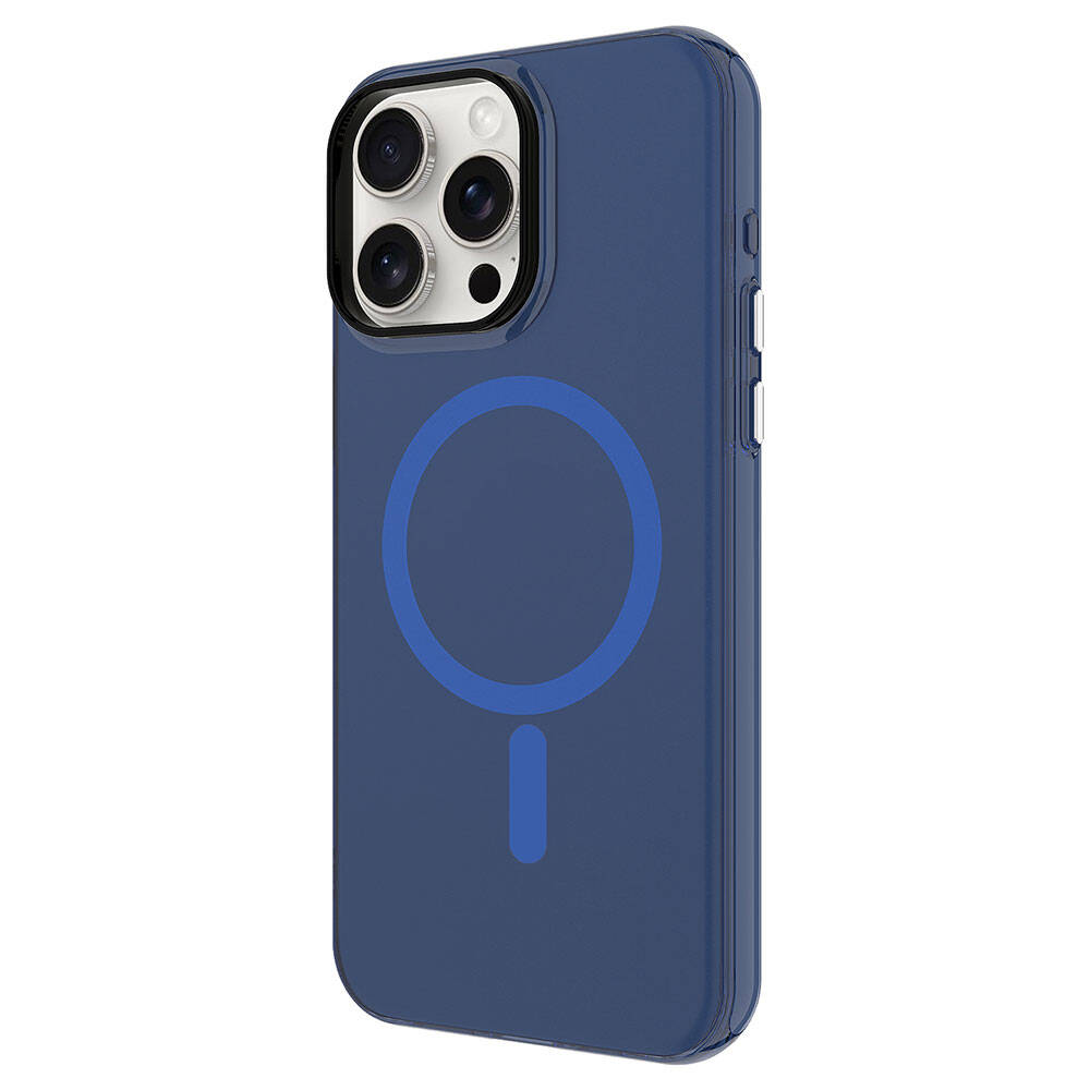 Apple iPhone 15 Pro Max Uyumlu Kılıf Zore M-safe Şarj Özellikli Buzlu Transparan C-Pro Sert Kapak - 3