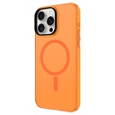 Apple iPhone 15 Pro Max Uyumlu Kılıf Zore M-safe Şarj Özellikli Buzlu Transparan C-Pro Sert Kapak - 5