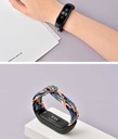 Xiaomi Mi Band 3 Uyumlu Kordon Örgü İşlemeli Yumuşak Hasır KRD-49 Kayış - 7