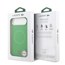 Apple iPhone 17 Air Uyumlu Kılıf Lacoste Orjinal Lisanslı M-safe Şarj Özellikli İkonik Logolu Metal Kamera Çerçeveli Silikon Kapak - 7