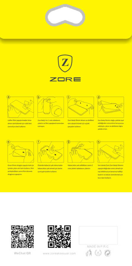 General Mobile 8 Uyumlu Zore Zum Body Ekran Koruyucu - 1