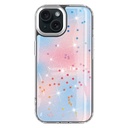 Apple iPhone 15 Uyumlu Kılıf Simli Desenli Parlak Zore Task Kapak - 2
