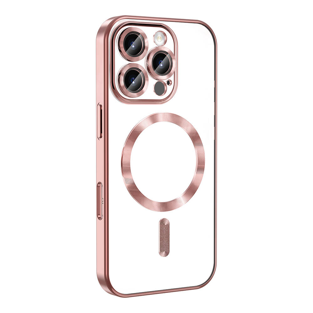 Apple iPhone 16 Pro Uyumlu Kılıf Kamera Korumalı Magsafe Wireless Şarj Özellikli Zore Demre Kapak - 2