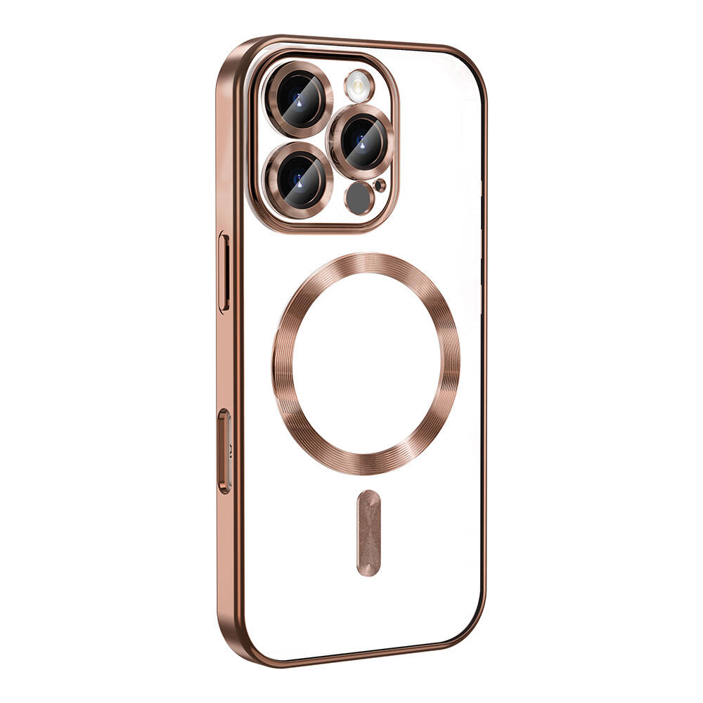 Apple iPhone 16 Pro Uyumlu Kılıf Kamera Korumalı Magsafe Wireless Şarj Özellikli Zore Demre Kapak - 4