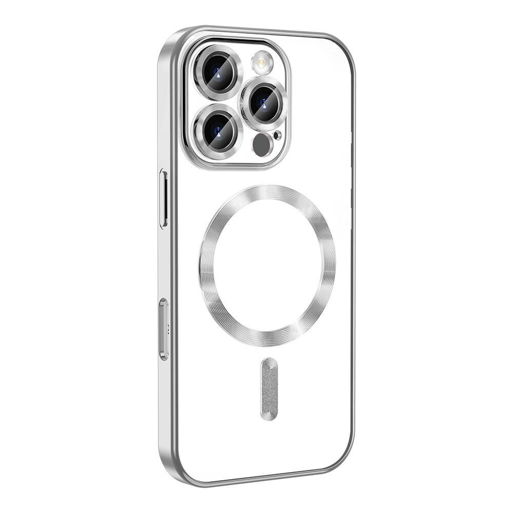 Apple iPhone 16 Pro Uyumlu Kılıf Kamera Korumalı Magsafe Wireless Şarj Özellikli Zore Demre Kapak - 5