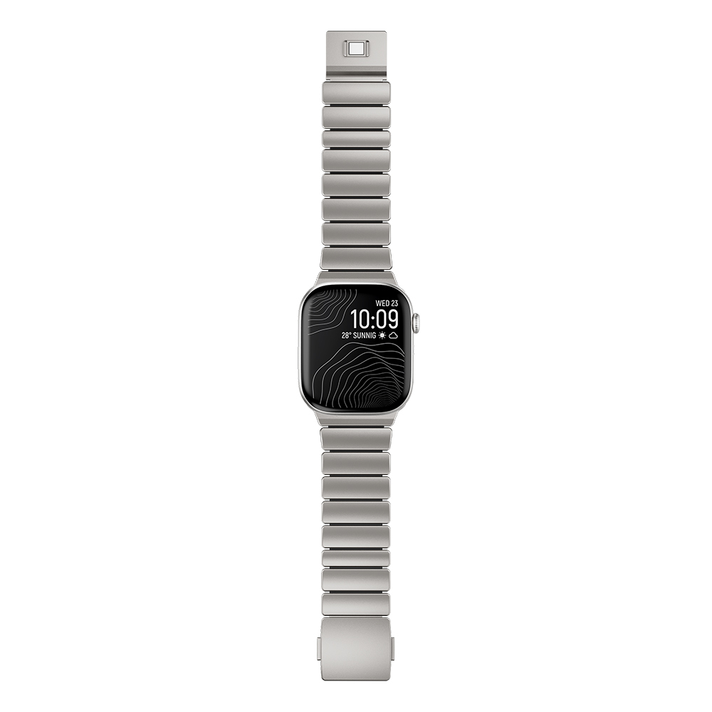 Apple Watch 44mm Uyumlu Zore KRD-149 Metal Silikon Kordon - 1