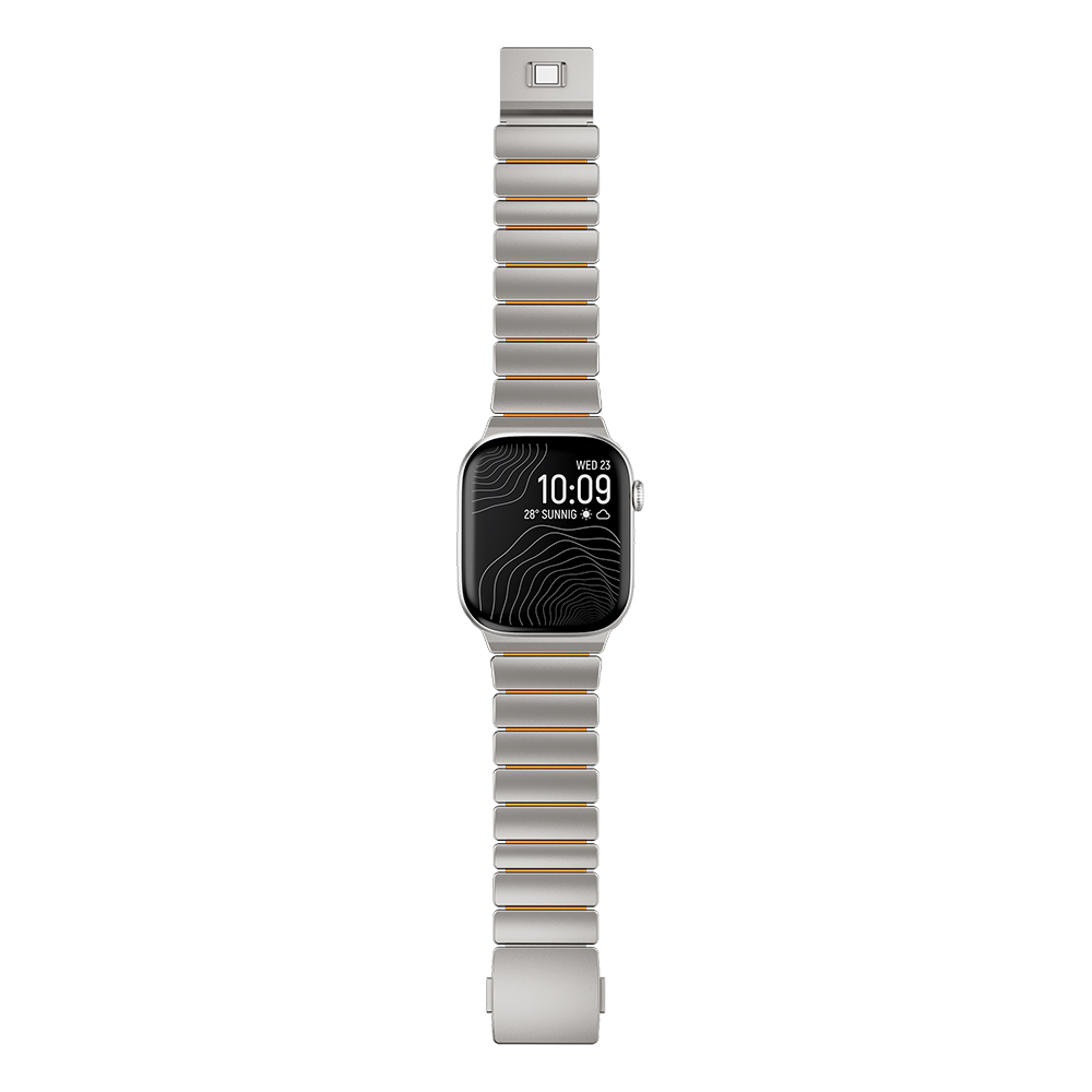 Apple Watch 44mm Uyumlu Zore KRD-149 Metal Silikon Kordon - 2
