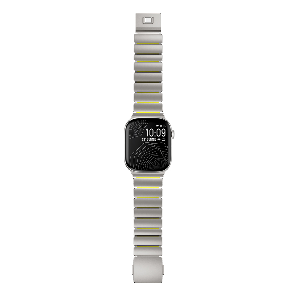 Apple Watch 44mm Uyumlu Zore KRD-149 Metal Silikon Kordon - 3