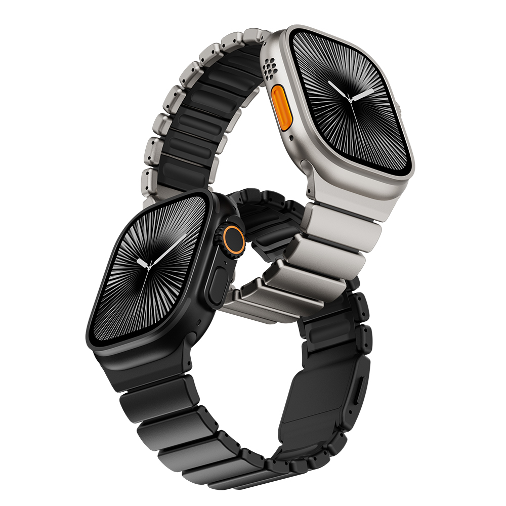 Apple Watch 44mm Uyumlu Zore KRD-149 Metal Silikon Kordon - 8