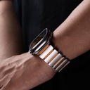 Apple Watch 44mm Uyumlu Zore KRD-149 Metal Silikon Kordon - 10