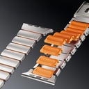 Apple Watch 44mm Uyumlu Zore KRD-149 Metal Silikon Kordon - 12
