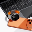 Apple Watch 44mm Uyumlu Zore KRD-149 Metal Silikon Kordon - 16
