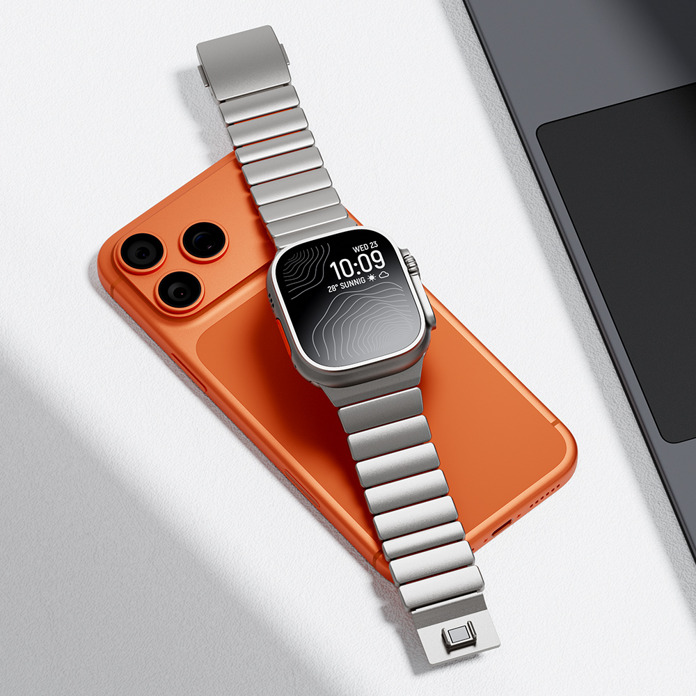 Apple Watch 44mm Uyumlu Zore KRD-149 Metal Silikon Kordon - 18