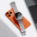Apple Watch 44mm Uyumlu Zore KRD-149 Metal Silikon Kordon - 18