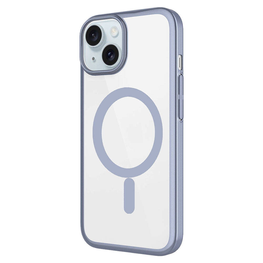 Apple iPhone 15 Uyumlu Kılıf Wireless Şarj Özellikli Sert PC Zore Mat Riksos M-safe Kapak - 2