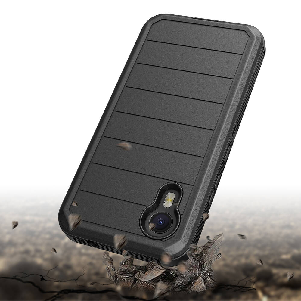 Galaxy XCover7 Pro Kılıf Zore Double Clip Kapak - 3