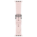Apple Watch 38mm Uyumlu Kordon Silikon Yumuşak Esnek Metal Klipsli KRD-92 Kayış - 5