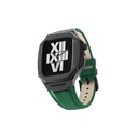 ​​​Apple Watch 7 45mm Uyumlu Kordon Deri Kordon Metal Kasa Korumalı Luxury KRD-67 Kayış - 21