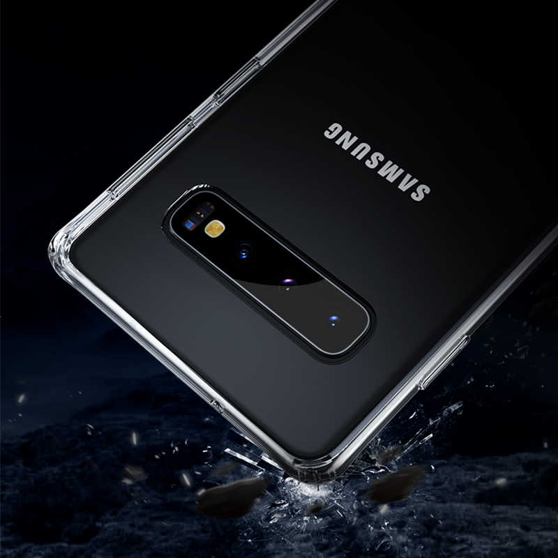 Samsung Galaxy S10 Plus Uyumlu Kılıf Benks Magic Crystal Clear Glass Kapak - 5