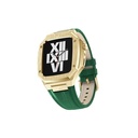 ​​​Apple Watch 7 45mm Uyumlu Kordon Deri Kordon Metal Kasa Korumalı Luxury KRD-67 Kayış - 29