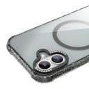 Apple iPhone 16 Uyumlu Kılıf Magsafe Şarj Özellikli Taşlı ve Simli Tasarım Mutural Blink Kapak - 4