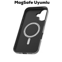 Apple iPhone 16 Uyumlu Kılıf Magsafe Şarj Özellikli Karbon Fiber Desenli Mutural Montage Kapak - 1