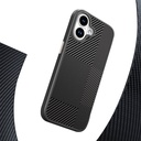 Apple iPhone 16 Uyumlu Kılıf Magsafe Şarj Özellikli Karbon Fiber Desenli Mutural Montage Kapak - 6
