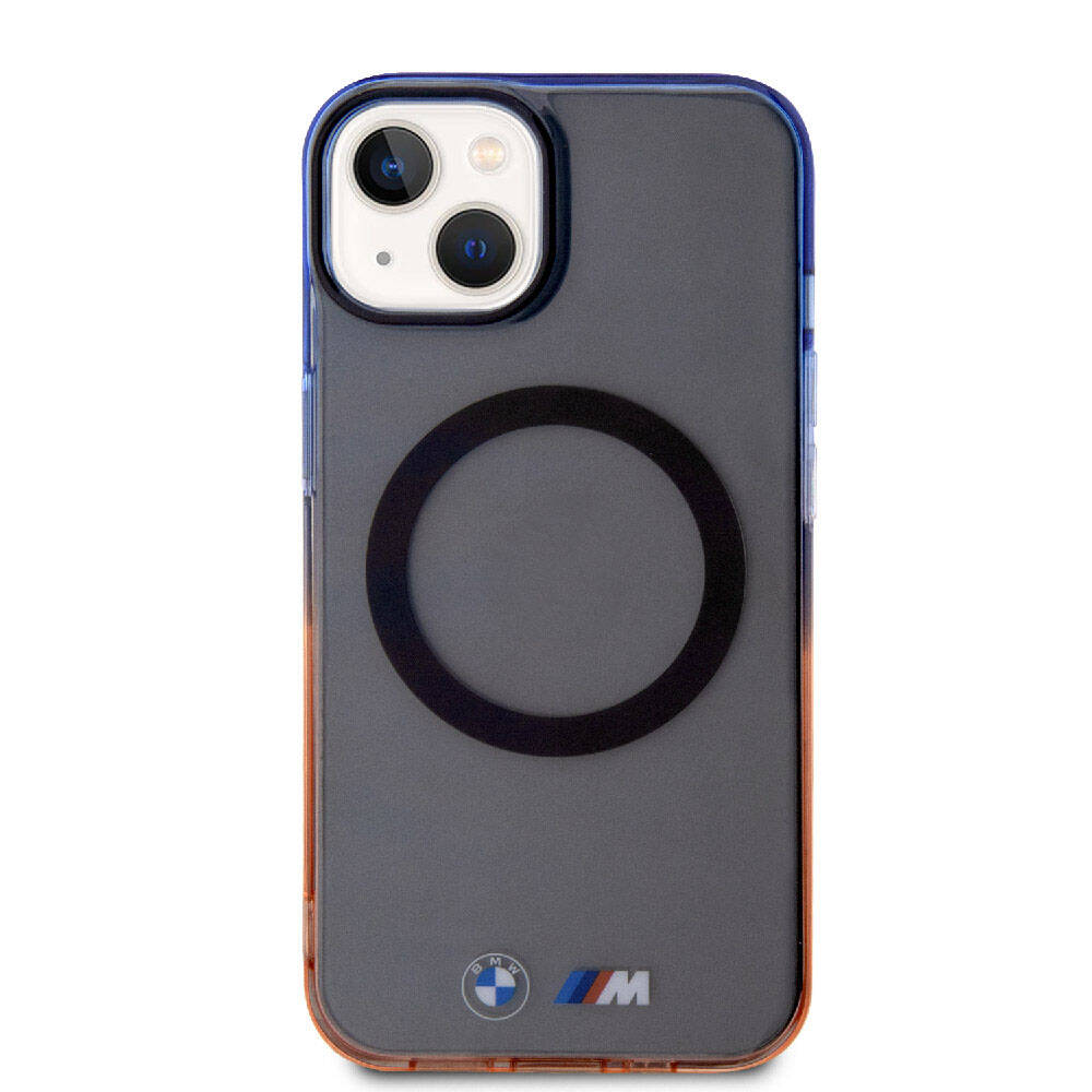 Apple iPhone 15 Plus Uyumlu Kılıf BMW M-safe Şarj Özellikli Transparan Renkli Çerçeveli Orjinal Lisanslı Kapak - 2