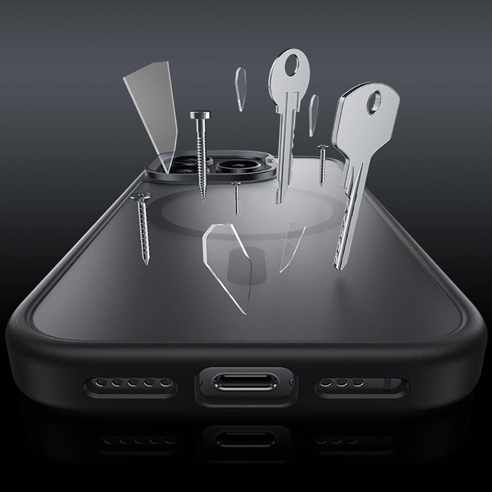 Apple iPhone 16 Pro Max Uyumlu Kılıf Magsafe Şarj Özellikli Benks Mist Protective Kapak - 3