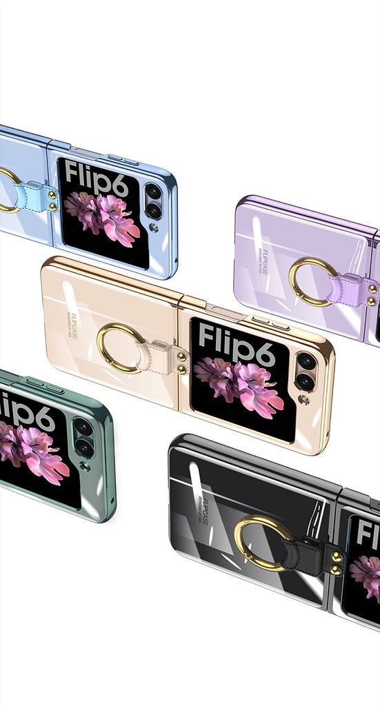 Samsung Galaxy Z Flip 6 Uyumlu Kılıf Sert PC Yüzüklü Şık Tasarım Zore Kıpta Kapak - 10