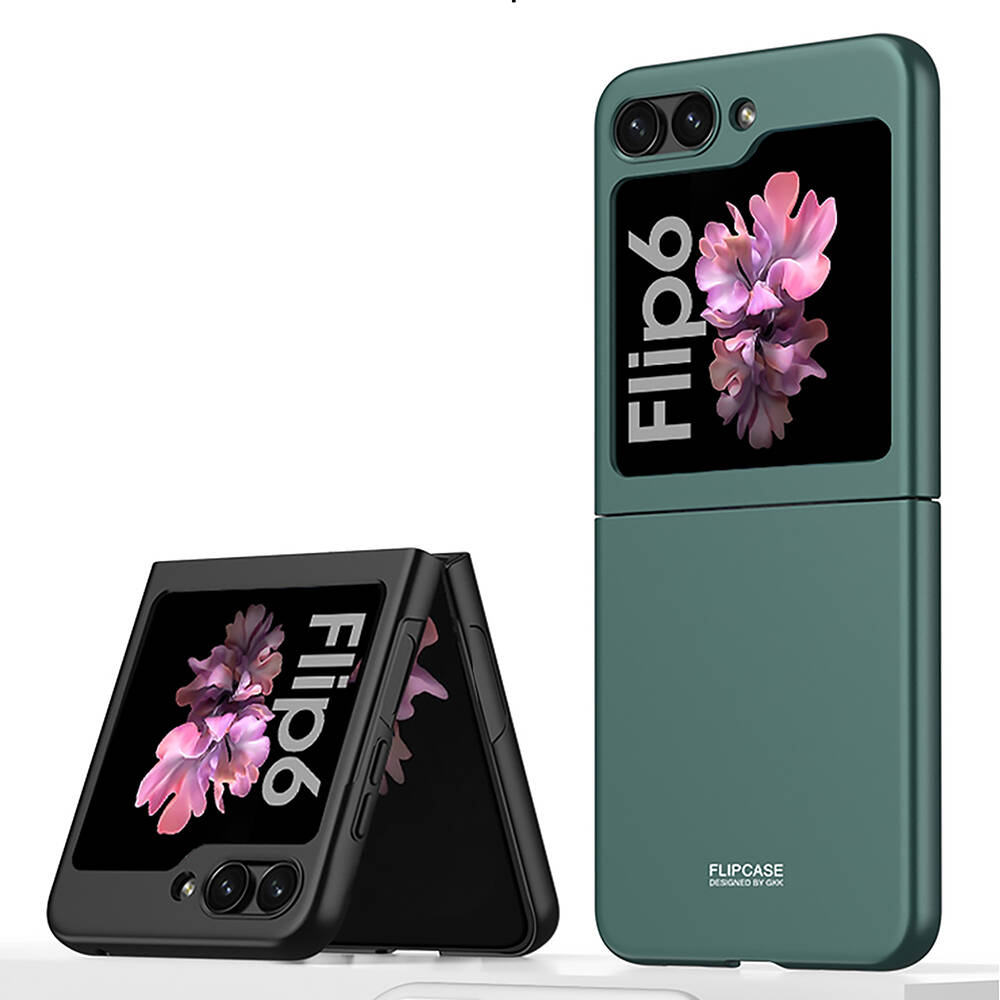 Samsung Galaxy Z Flip 6 Uyumlu Kılıf Sert Kıpta Tam Korumalı Zore Kapak - 1