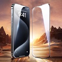 Apple iPhone 16 Pro Uyumlu Wiwu GT-008 Polimer Oleofobik Kaplama Şeffaf Pürüzsüz Temperli Cam Ekran Koruyucu 10'lu Paket - 3