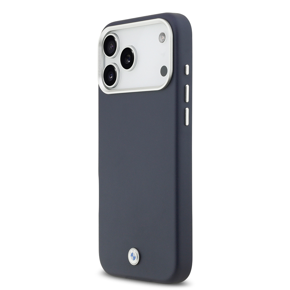 Apple iPhone 17 Pro Max Uyumlu Kılıf BMW Orjinal Lisanslı M-safe Şarj Özellikli Metal Logolu Tam Kaplama Deri Kapak - 7