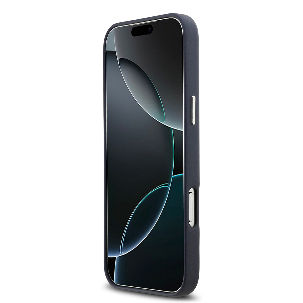 Apple iPhone 17 Pro Max Uyumlu Kılıf BMW Orjinal Lisanslı M-safe Şarj Özellikli Metal Logolu Tam Kaplama Deri Kapak - 10